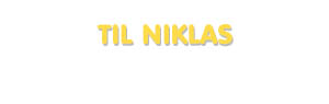 Der Vorname Til Niklas